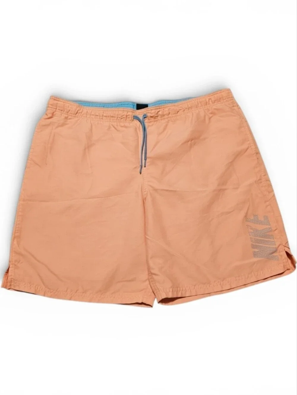 Nike Swim Trunks Men's Orange & Blue Drawstring Size XL